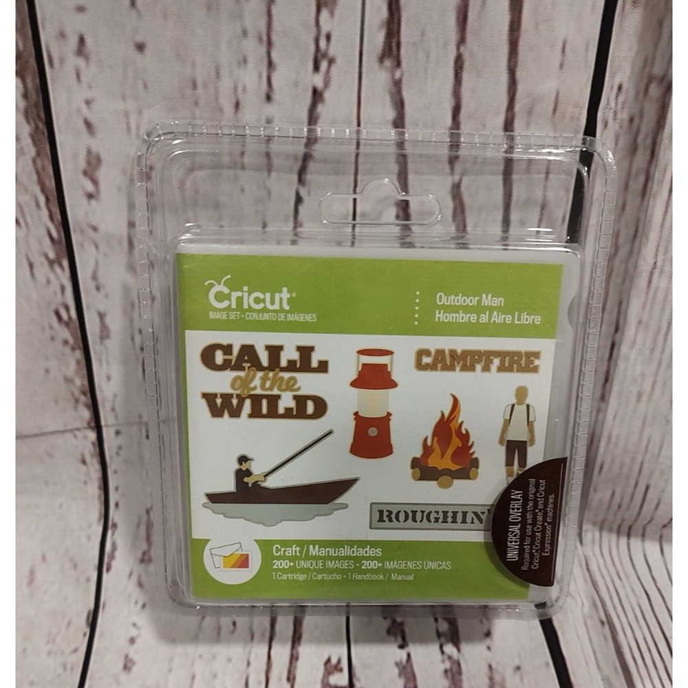 Cricut Outdoor Man Cartridge Over 200 images, Factory Sealed